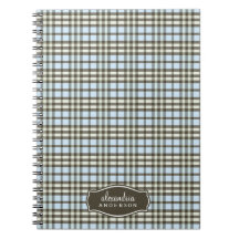 Carnet fait sur commande de plaid de très bon goût