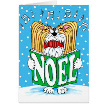 Caroler RW de Noël de Papillon Carte