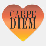 Carpe Diem grijpt het Geluk van het Citaat van de  Hartvormige Stickers