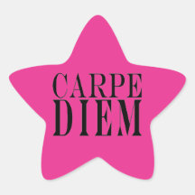 Carpe Diem grijpt het Geluk van het Citaat van de  Sticker