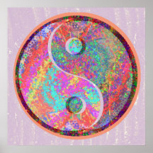 Carré de Goodluck Yin Yang Affiche