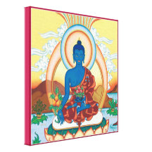 CARRÉ de TOILE - médecine Bouddha - maître curatif Toiles Tendues