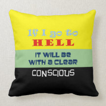 Carreau conscient 20" de ~ d'enfer x 20" coussin