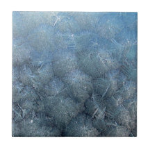 Carreau "Cristaux de glace."