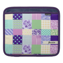Carrés Girly en pastel personnalisés de motif Poches Pour iPad