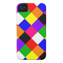CARRÉS MULTICOLORES COQUE iPhone 4 Case-Mate