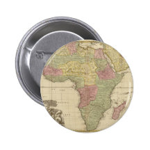 Carte 1725 de l'Afrique de cru Badges