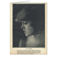 Carte 1917 féerique de portrait de Tincher