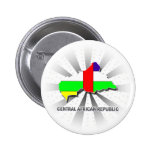 Carte 2,0 de drapeau de la république centrafricai badges avec agrafe