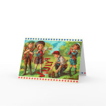 Carte 4 juillet vintage