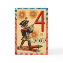 Carte 4 juillet vintage