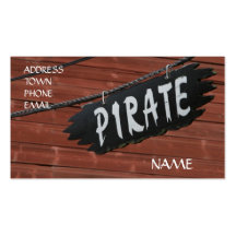 Carte Affaire-Personnelle de pirate Cartes De Visite Personnelles
