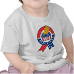 Carte américaine d'urne d'élection de ruban des Et T-shirts