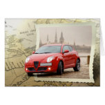 Carte avec la voiture
