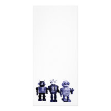 carte bleue de support de robots modèle de carte double