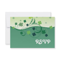 Carte chanceuse du trèfle RSVP