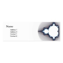 carte chic de profil de fractale de geek cartes de visite personnelles
