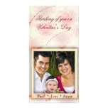Carte colorée de modèle photo d'amour photocarte customisée