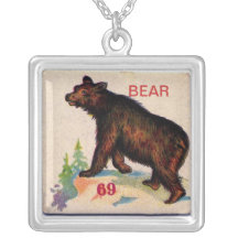 Carte d'animal d'ours bijouterie