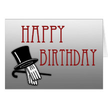 Carte d'anniversaire d'art déco