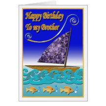 Carte d'anniversaire de frère