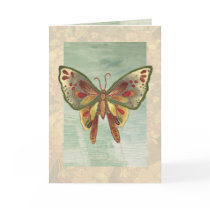 Carte d'anniversaire de papillon