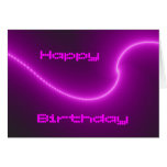 Carte d'anniversaire faite sur commande de fractal