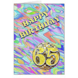 Carte d'anniversaire géniale du résumé 65