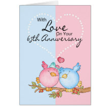 carte d'anniversaire - soixante-cinquième insépara