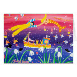 Carte d'art : Sérénade de perce-neige. Sirène cartes