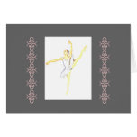 Carte de ballet de ballerine