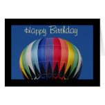 Carte de ballon de joyeux anniversaire
