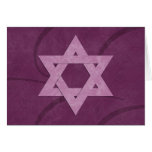 Carte de bat mitzvah d'étoile de David