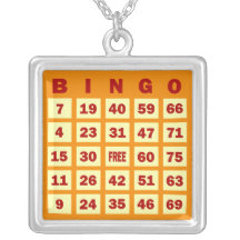 Carte de bingo-test collier personnalisé