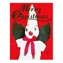 Carte de bonhomme de neige de Nola Carte Postale