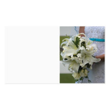 Carte de bouquet carte de visite