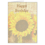 Carte de bouquet de tournesol