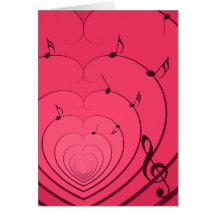 Carte de chanson d'amour