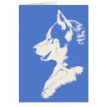 Carte de chien de traîneau sibérien/carte Malamute