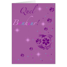 Carte de correspondance: quel bonheur!