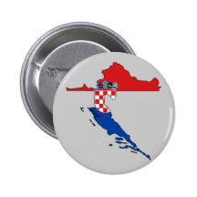 Carte de drapeau de la Croatie Badges