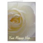 Carte de fleur personnalisée par rose de carte de 