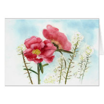 Carte de fleur sauvage