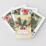 Carte de jeu turquoise vintage de cadeau de mariag jeux de 52 cartes