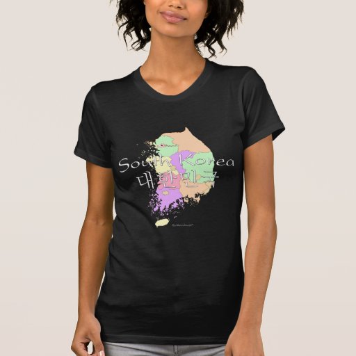 Carte de la Corée du Sud T-shirts