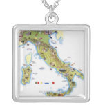 Carte de l'Italie Bijouterie Fantaisie