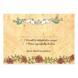 Carte de mariage de rock (roses) RSVP Modèle De Carte De Visite