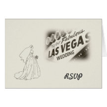 Carte de mariage de RSVP Las Vegas