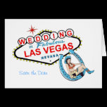 Carte de mariage occidentale de style de Las Vegas cartes
