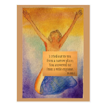 Carte de méditation sur la gratitude carte postale